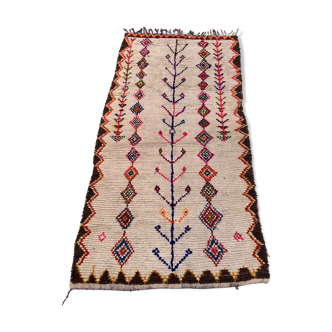 Tapis marocain azilal vintage 280x148 cm atlas berbère, tribal