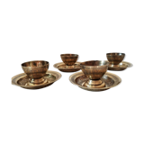 Lot of 4 brass cockroaches