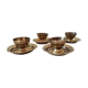 Lot of 4 brass cockroaches