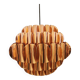 Copper colored hanging lamp. designed by thorsten orrling sweden