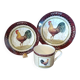Crockery set rooster - English porcelain