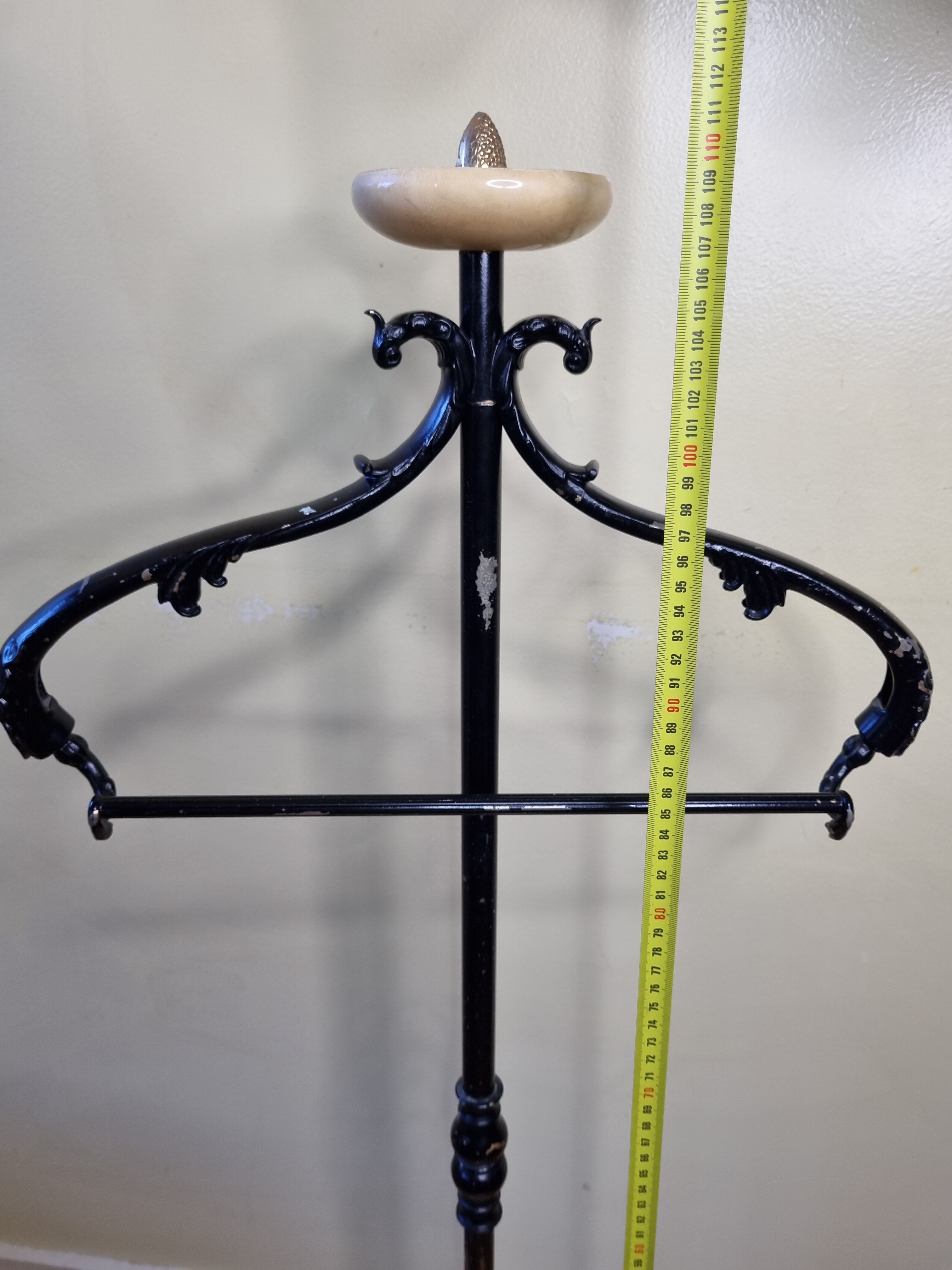 Italian valet Aldo Tura (Milano), in lacquered leather, 1960s