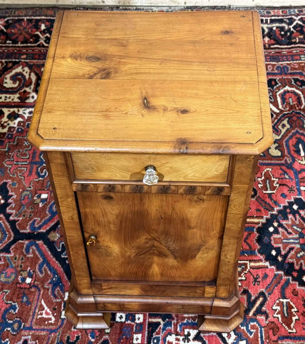 Louis Philippe bedside table from the 19th century in cherry wood.