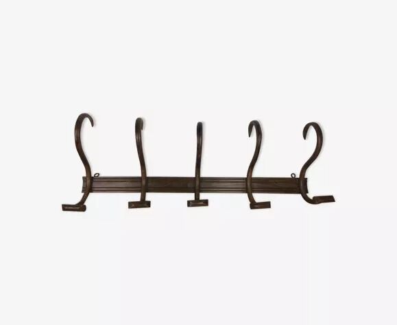 Wall coat rack bentwood bistro, 5 hooks
