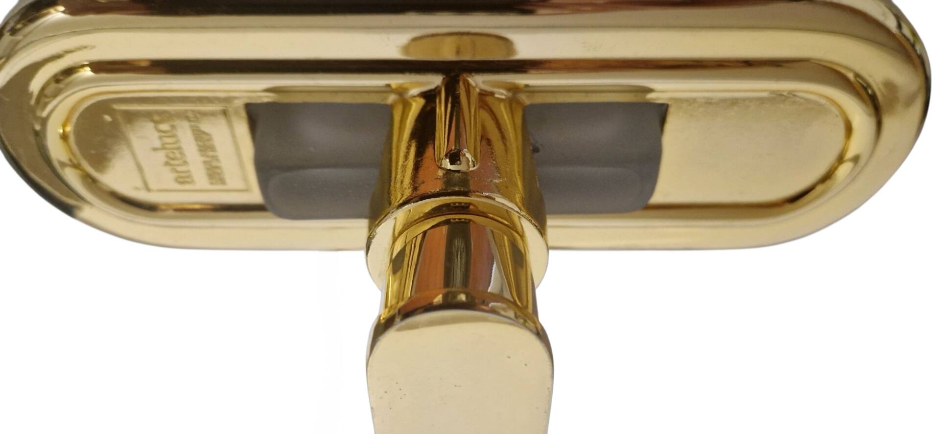 Jill Wall Light – Italian Design Arteluce 1980 – Brass & Opaline Glass