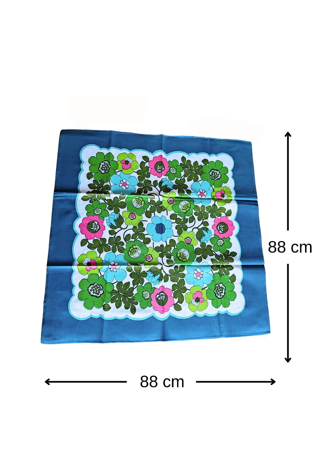 Vintage old stock table cloth floral decor