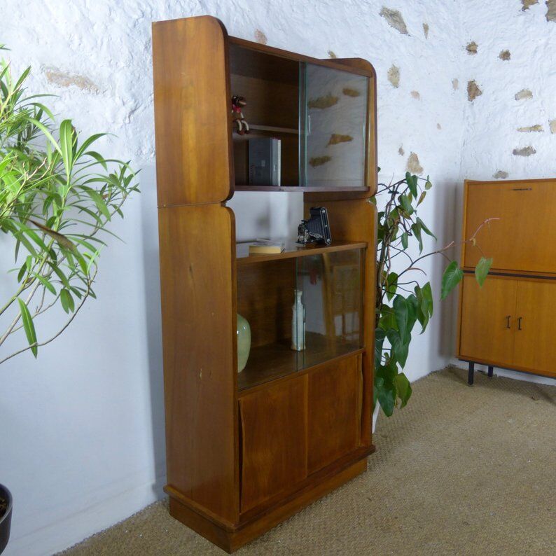 Vintage library 50's in walnut