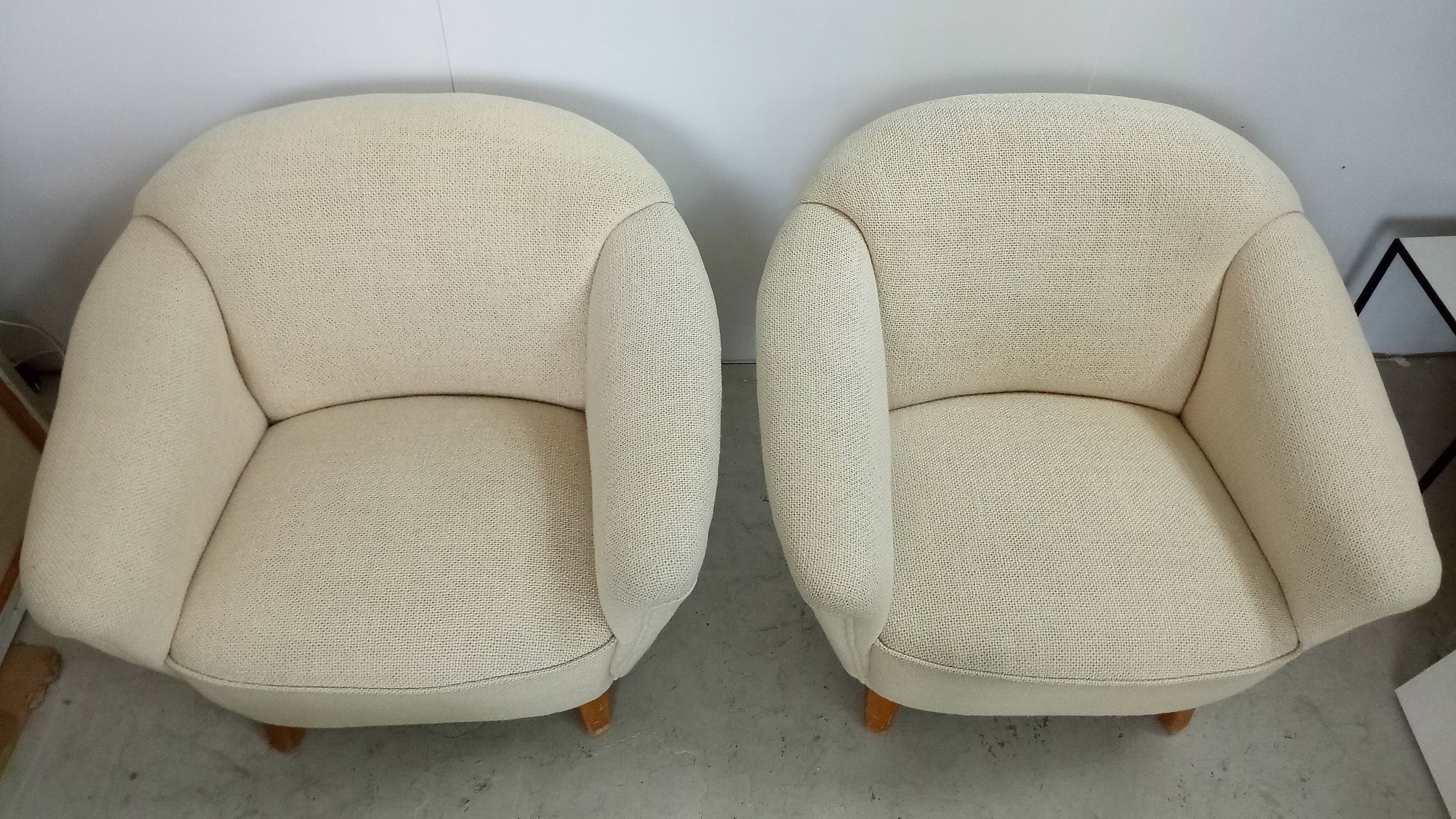 Pair scandinavian armchairs