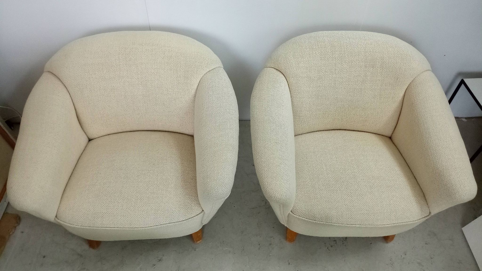 Pair scandinavian armchairs