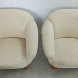 Pair scandinavian armchairs