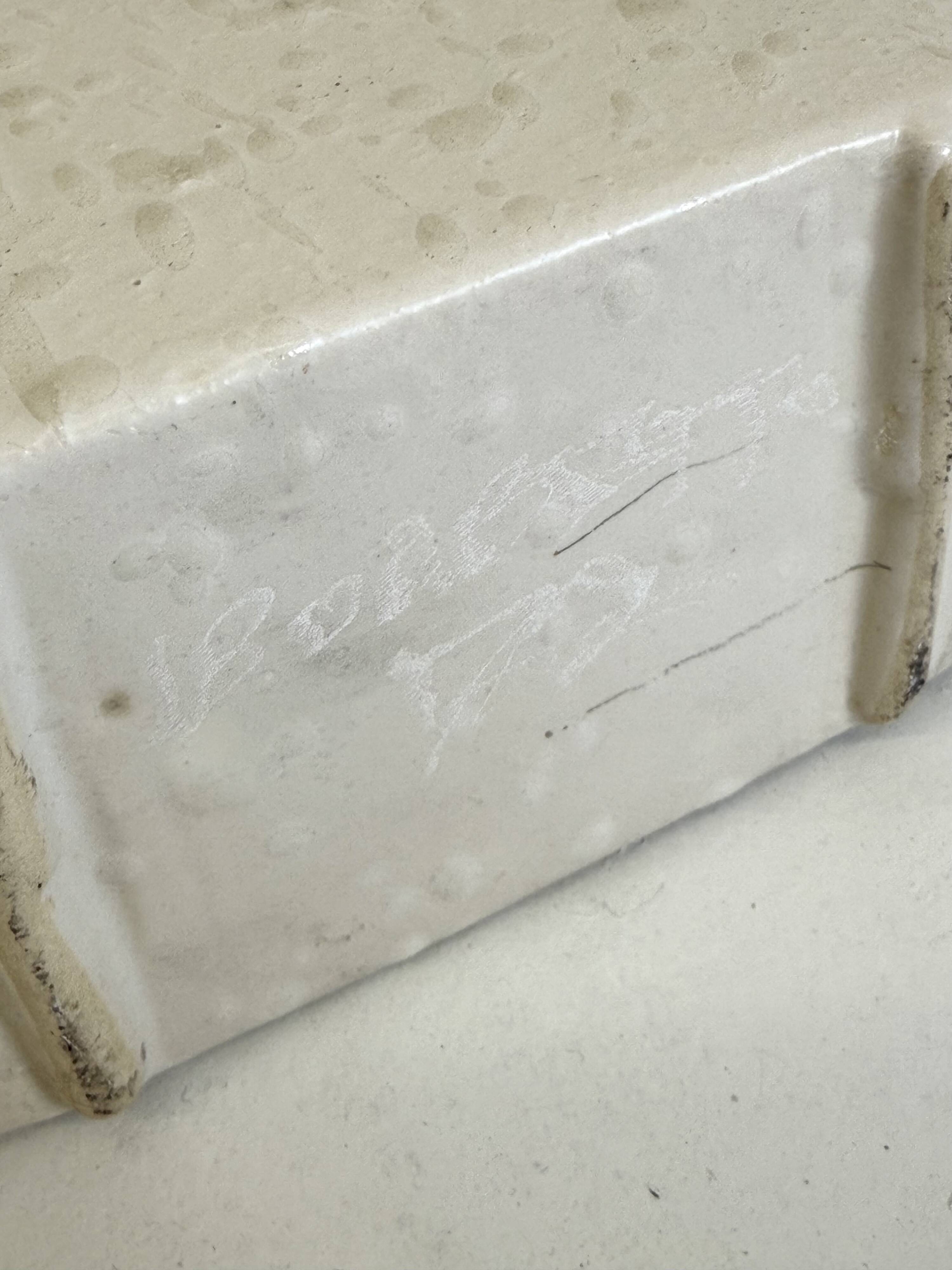 Off-white ceramic vase by Nereo Boaretto