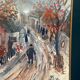 Original Swedish Oil On Panel – “Bygatan” By Kai Nielsen – Signed