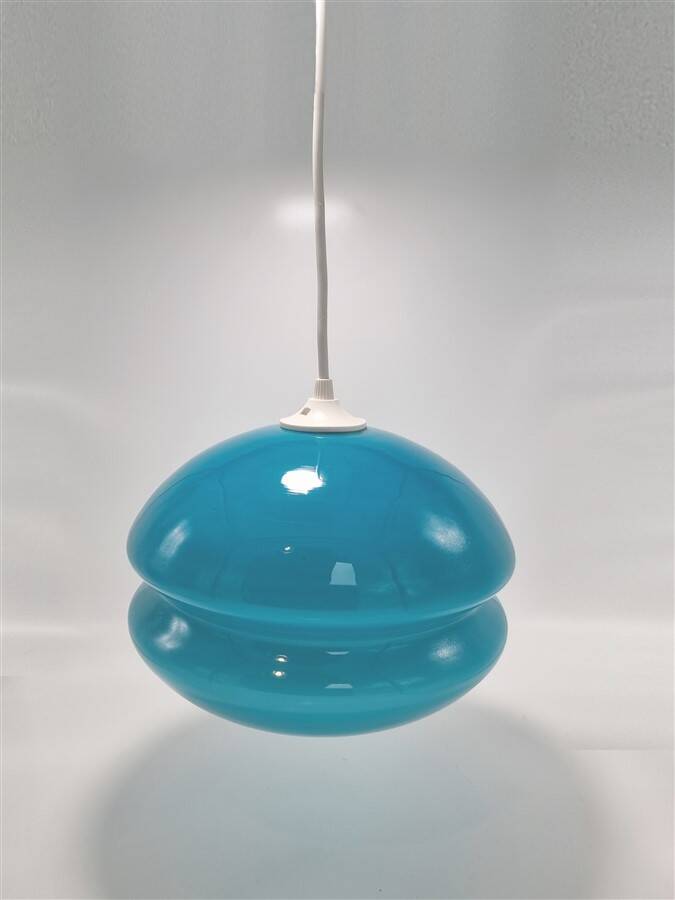 Blue vintage pendant light