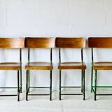 Vintage  School Chairs, set of 4