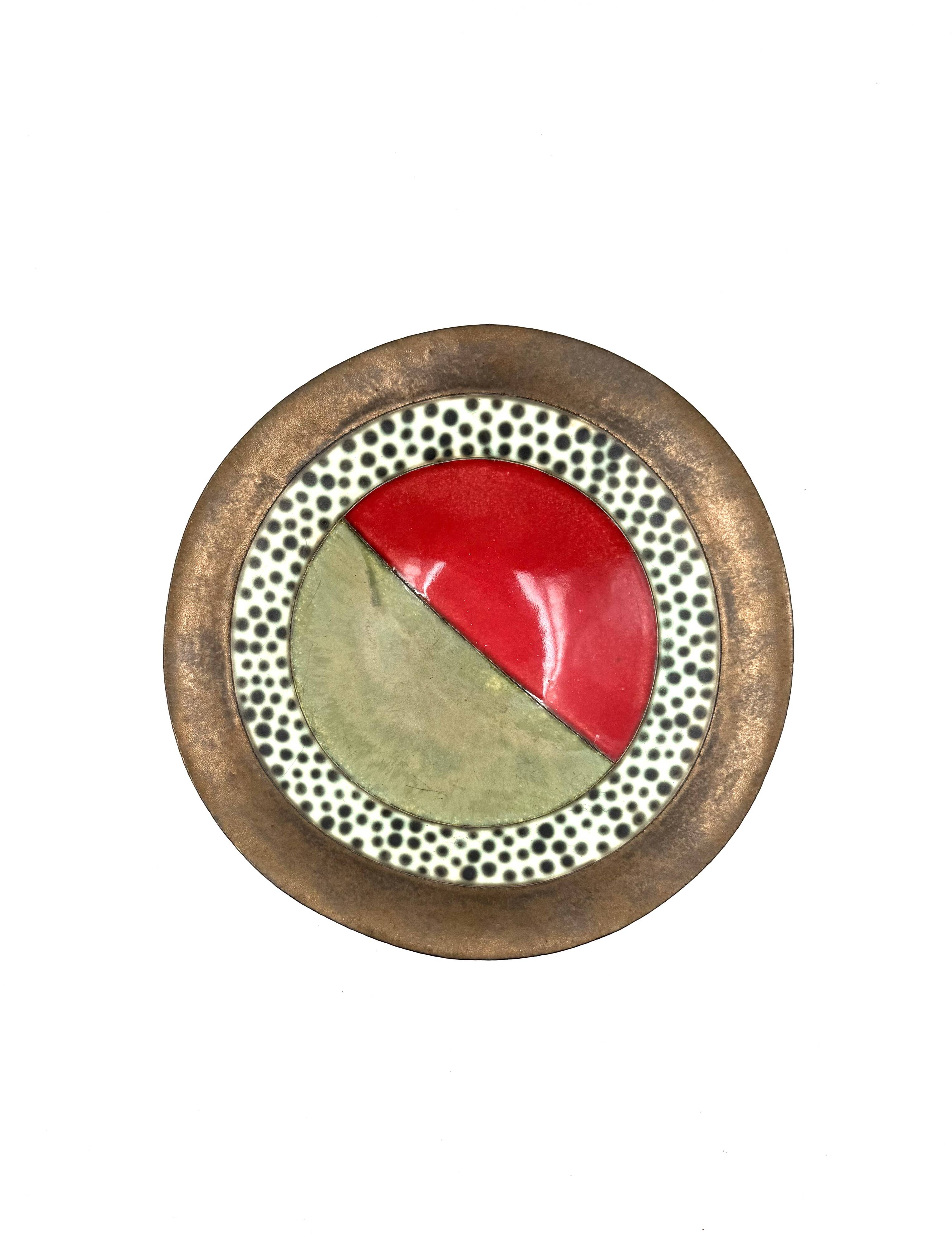 Mid-century modern ceramic bowl, France 1970s