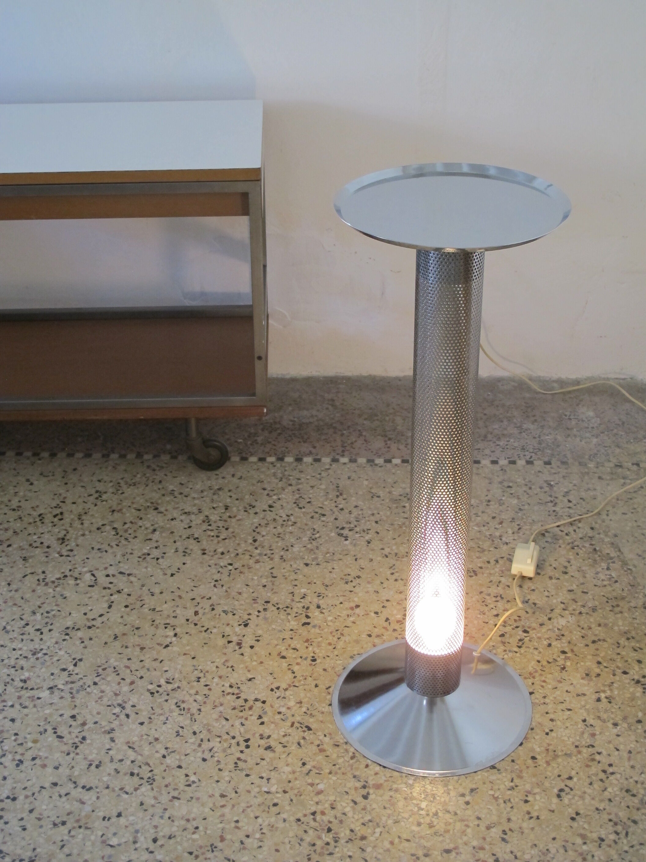 Ikea floor lamp and pedestal, years 80