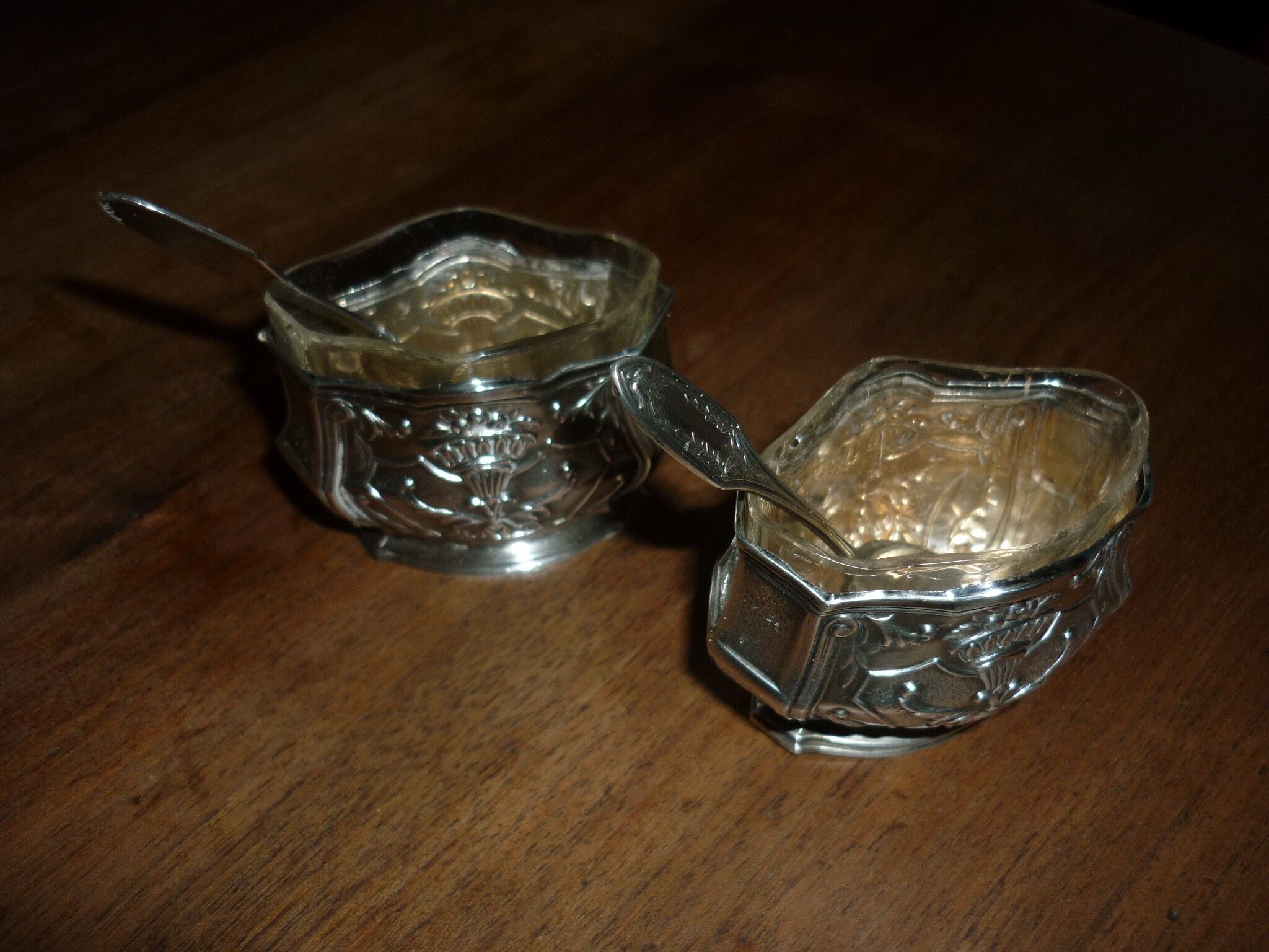 Pair of solid silver filers