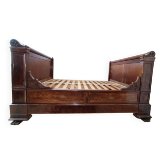 Mahogany boat bed Louis Philippe