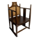 William Birch arts and crafts chair by E.G. Punnett for Liberty & Co. ca 1900