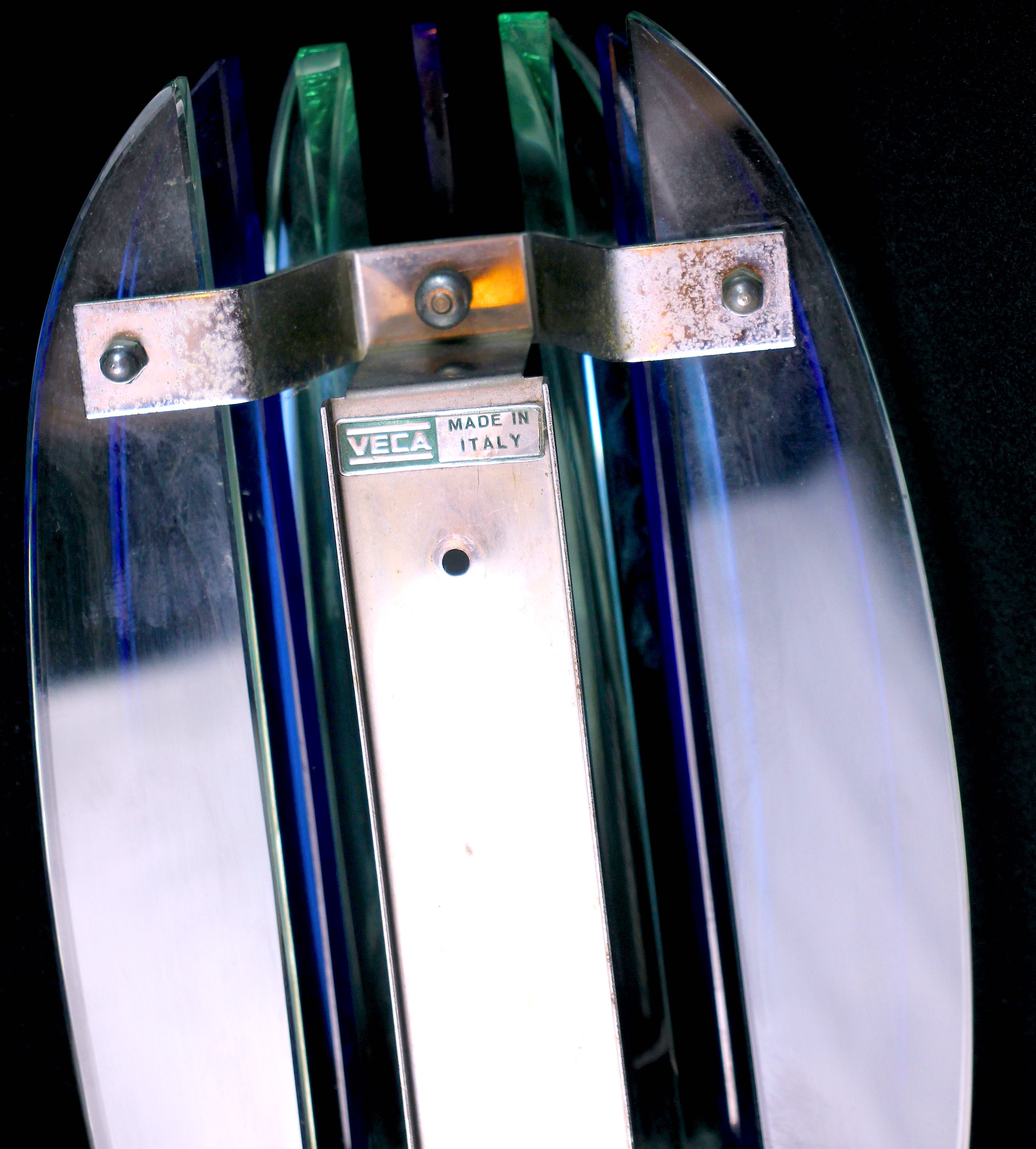 Pair of veca wall lamps italy 1970