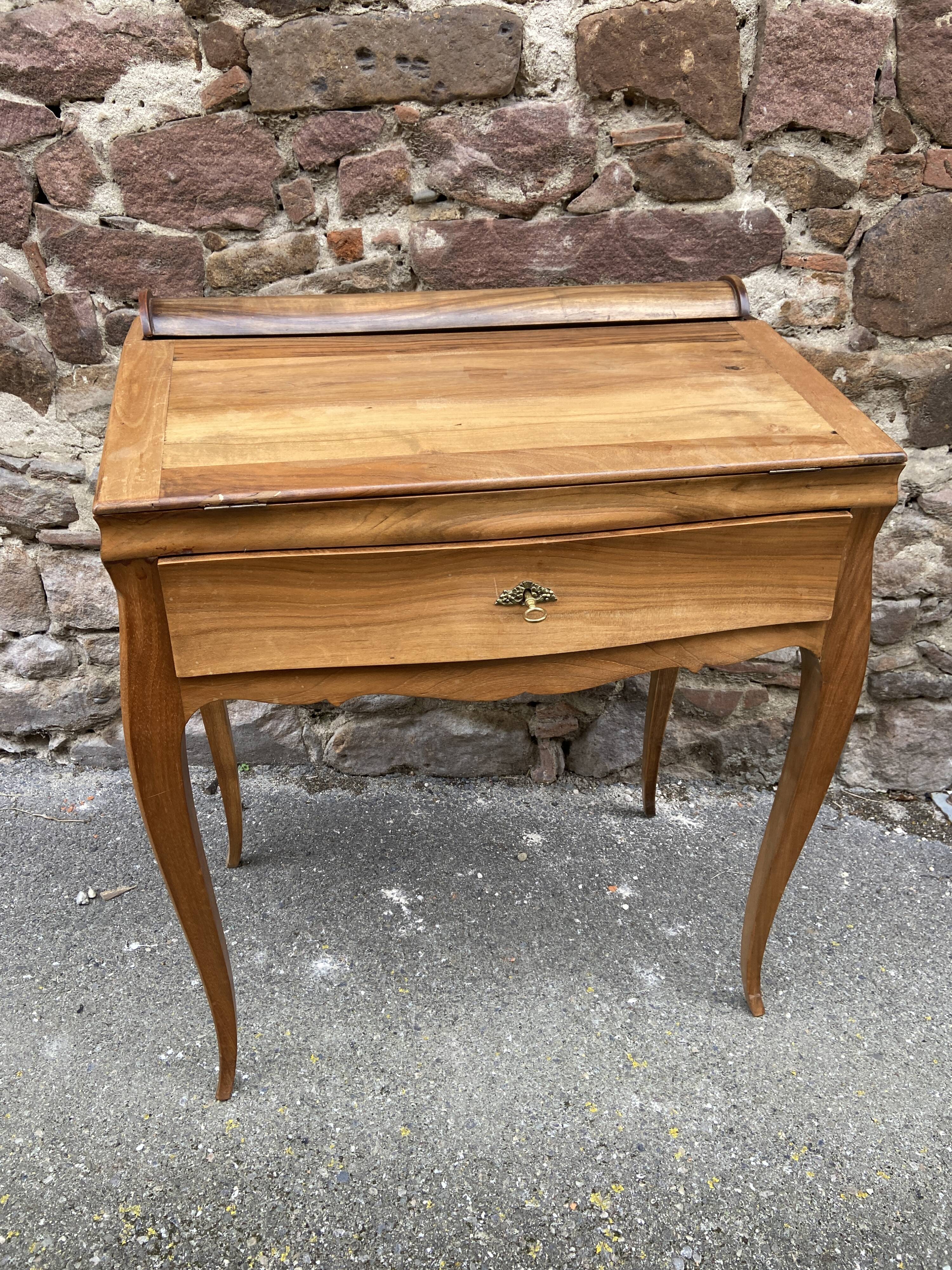 Bonheur du jour walnut 1920s writing desk system writing desk