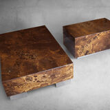 Set of low tables solar flare pattern by Guy Lefevre for Roset line