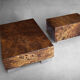 Set of low tables solar flare pattern by Guy Lefevre for Roset line