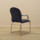 Italian cantilever chair 1990s blue fabric upholstery
