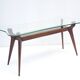 Wood and glass coffee table attributed to Ico Parisi, 1950s