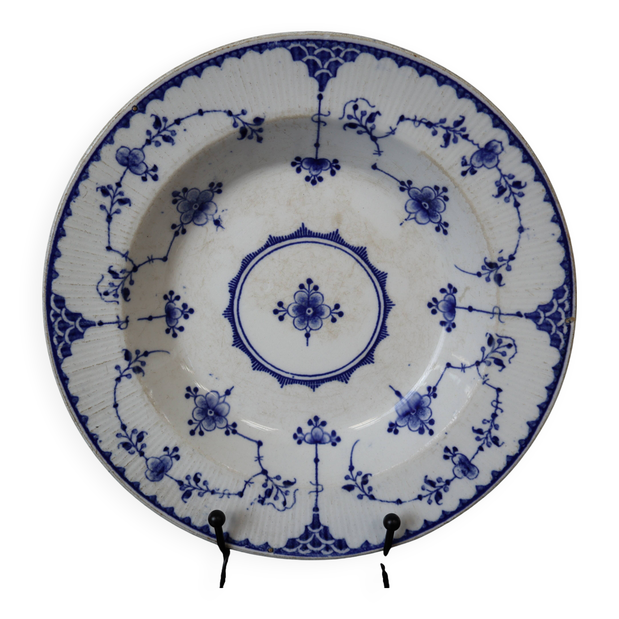 Gustavsberg ALVA plate circa 1909-1939 blue & white China Made in Sweden