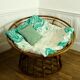 Fauteuil Papasan en rotin XL