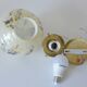 Art Deco redesign pendant lamp  / marbled glass antique hanging lamp
