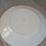12 assiettes plates anciennes + soupière HBCM