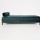 Green velvet daybed Netherlands 1950