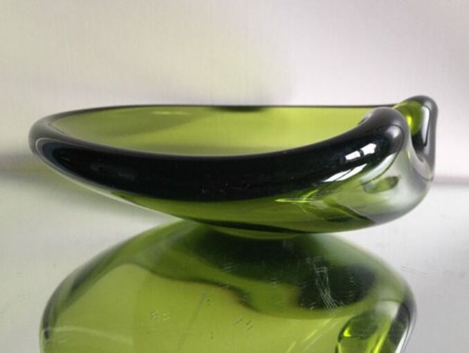 Sculptural Holmegaard bowl Danish 1950’s