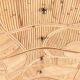 Rattan “leaf” chest of drawers