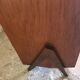 1960's vintage bookcase blond walnut and compass feet