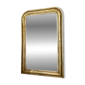 Antique Louis-Philippe mirror, 19th century, silver leaf
