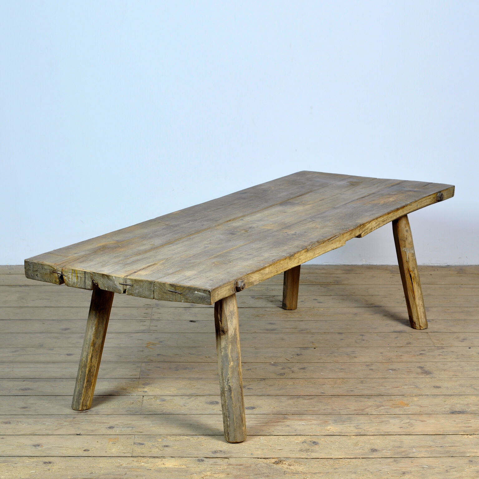 Vintage oak butcher's farmtable, 1930s