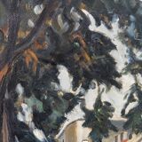 Malte Särlöv, Swedish Modern Landscape, 1950s, Oil on Panel, Framed