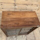 glass-fronted buffet in Burmese teak