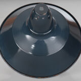 Industrial suspension in enamelled sheet metal anthracite gray 44cm XL 1960