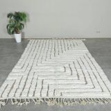 Pure natural wool Berber rug for your living room, size 150 x 250 cm.