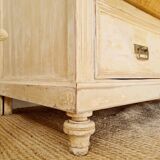 Craft furniture haberdashery - tall patinated chest of drawers - XXL chest of drawers