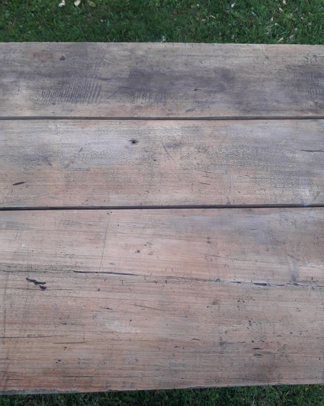 table tréteaux 2m atelier campagne ancienne