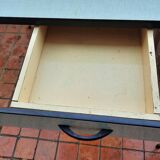 Formica kitchen table and 4 Skaï chairs