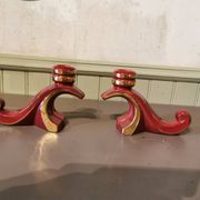 Paire de bougeoirs vintage