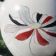 Coffee porcelain service -old signed Roussel J. decoration daisy