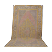 Tapis en laine vintage Oushak surdimensionné sku 840