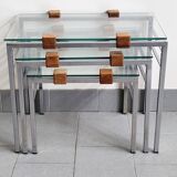 Set of 3 vintage nesting tables 1960